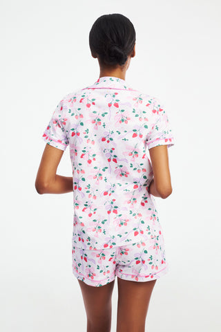 Strawberry Bows Polo Pajamas