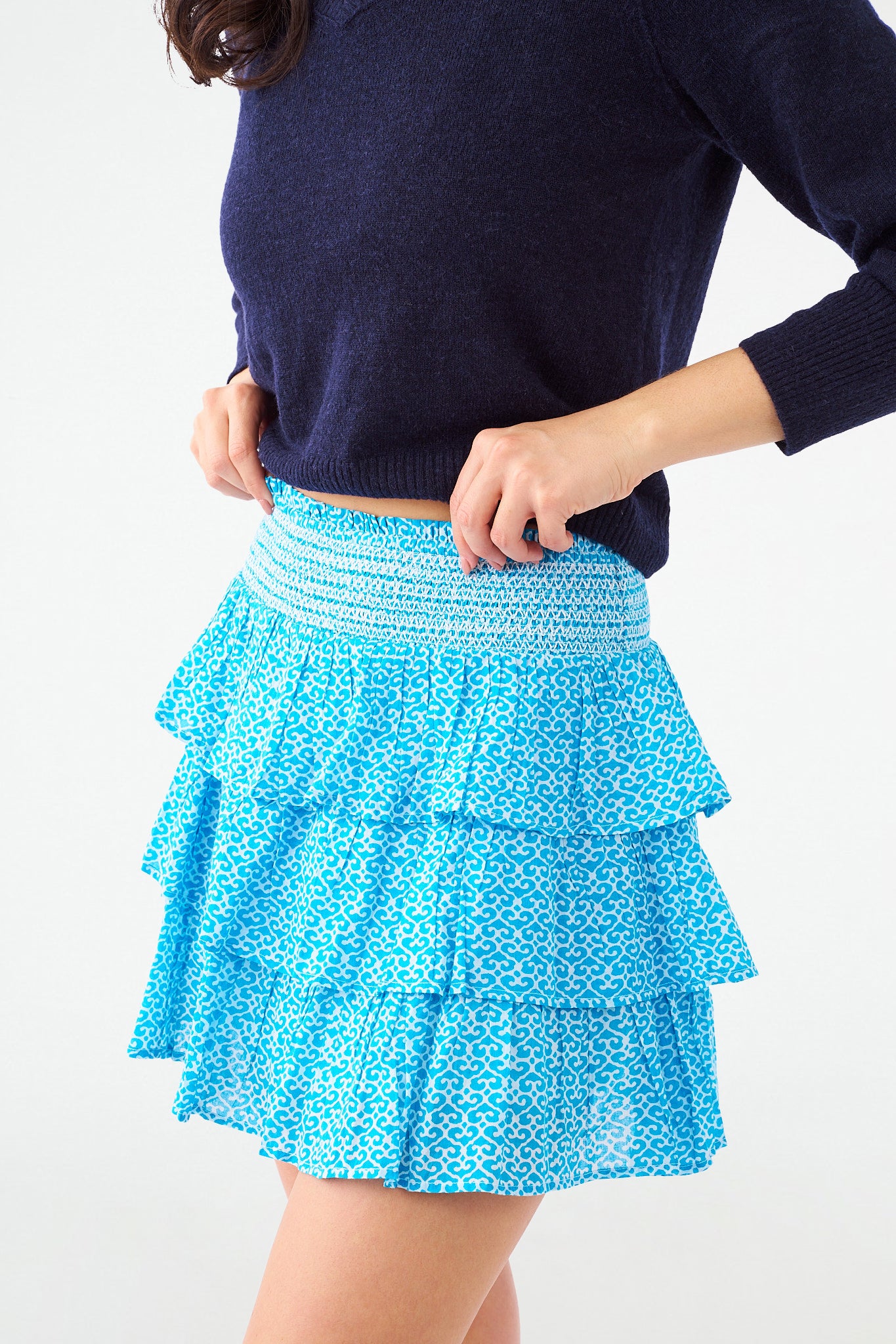 Roller Rabbit Catalina Siggy Skirt Teal view 6