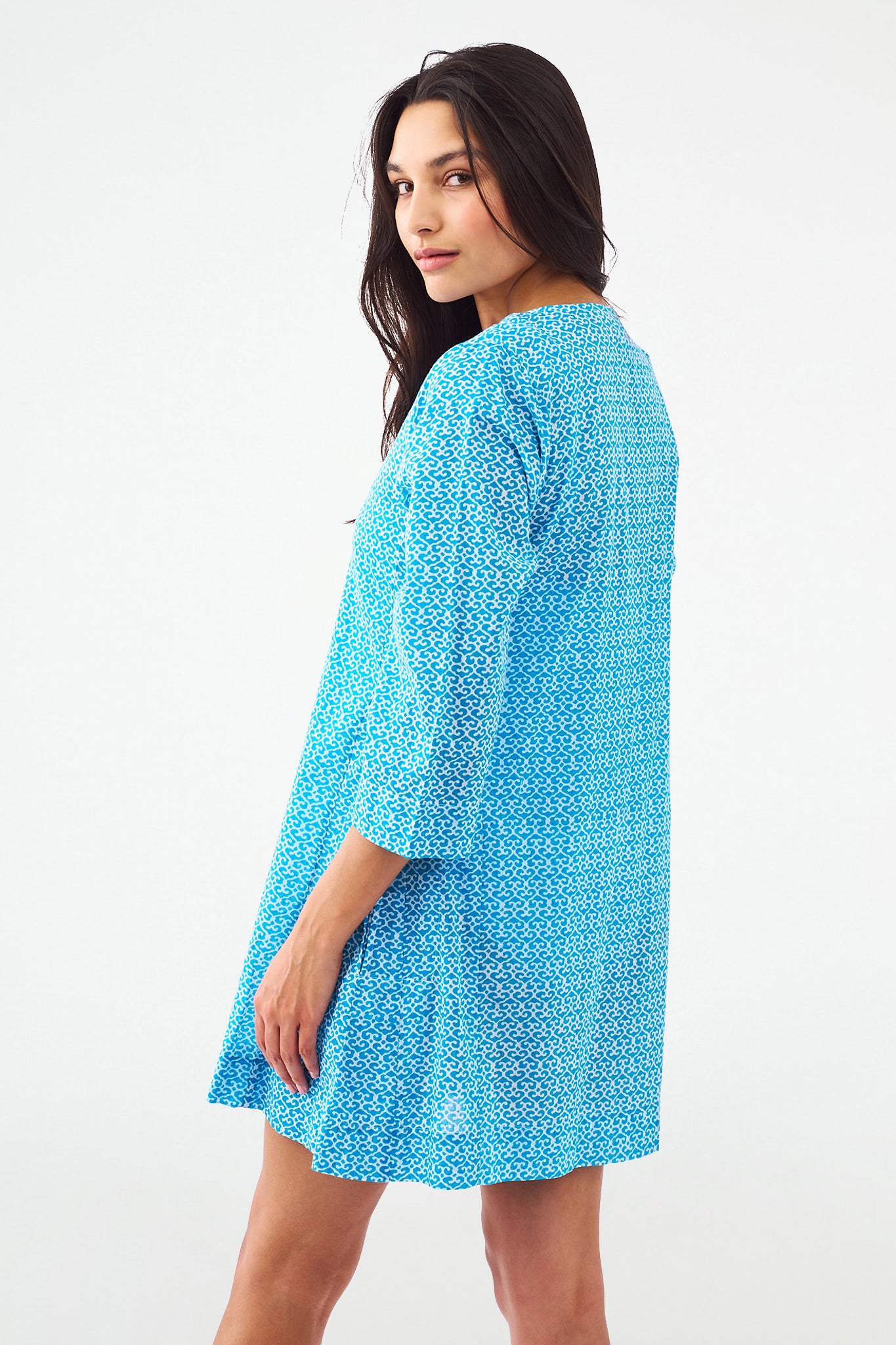 Roller Rabbit Catalina Skye Kurta Teal view 5