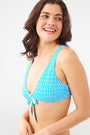 Roller Rabbit Catalina/Pop Hearts Adella Reversible Bikini Top Teal