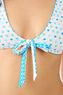 Roller Rabbit Catalina/Pop Hearts Adella Reversible Bikini Top Teal