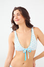 Roller Rabbit Catalina/Pop Hearts Adella Reversible Bikini Top Teal