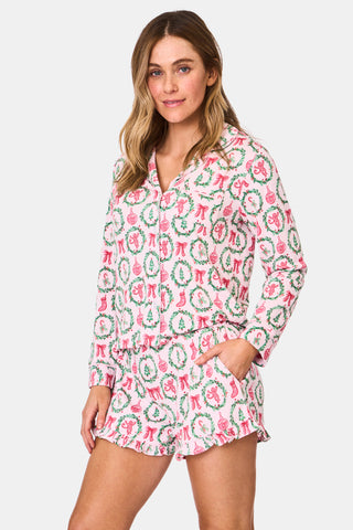 Roller Rabbit TIS THE SEASON HAYDEN PAJAMAS- PINK
