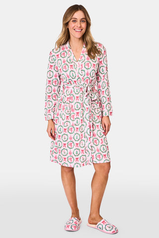 Roller Rabbit TIS THE SEASON TRIXIE ROBE- Pink