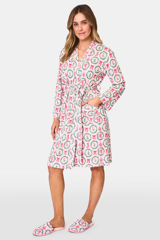 Roller Rabbit TIS THE SEASON TRIXIE ROBE- Pink