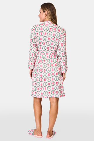 Roller Rabbit TIS THE SEASON TRIXIE ROBE- Pink