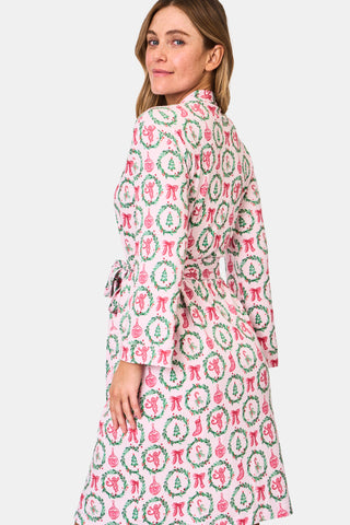 Roller Rabbit TIS THE SEASON TRIXIE ROBE- Pink