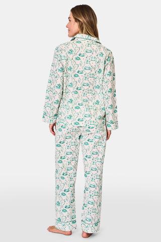 Roller Rabbit Green Woodland Toile Loungewear