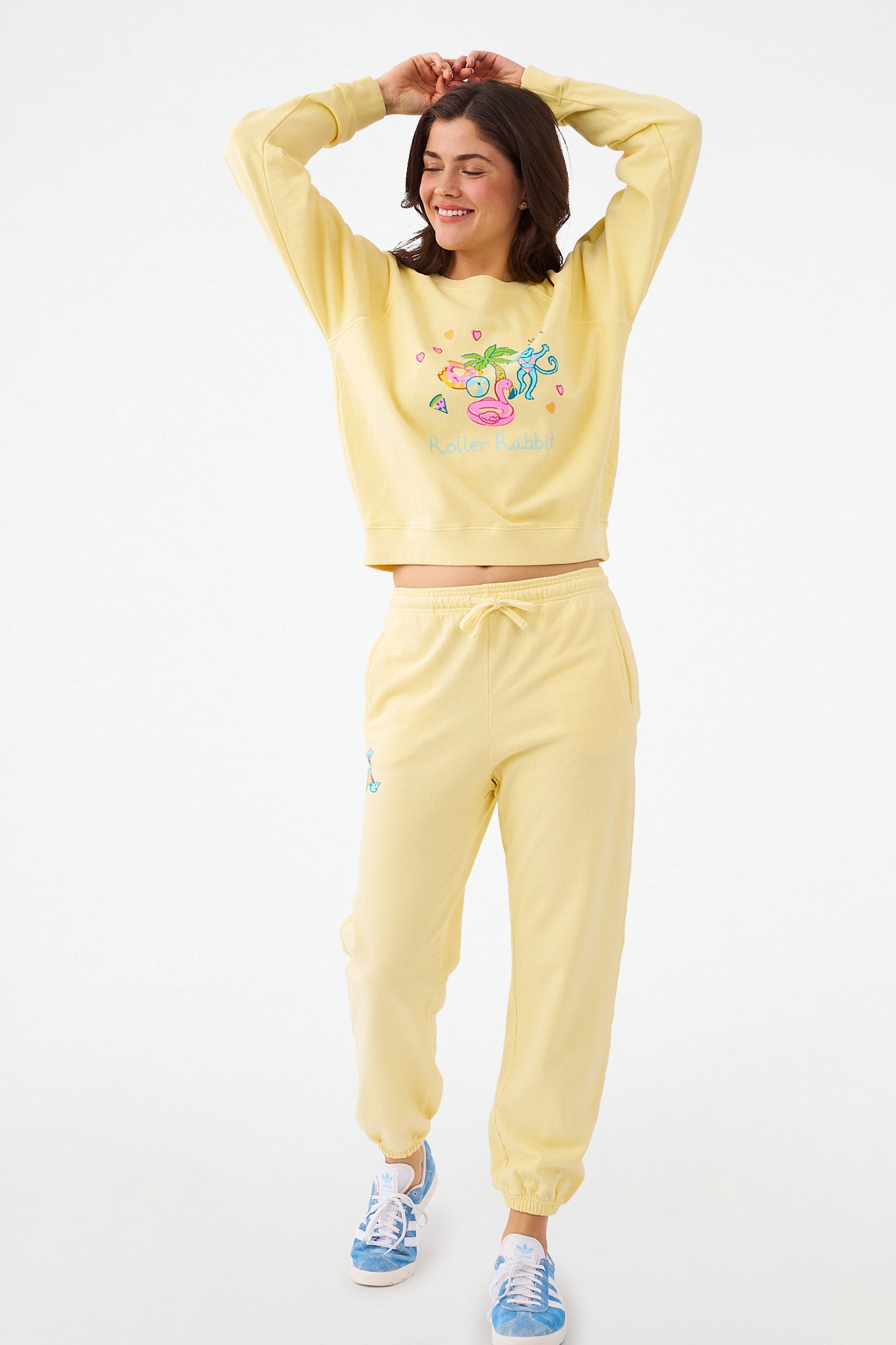 Roller Rabbit Pool Party Sweatpants Yellow view 2