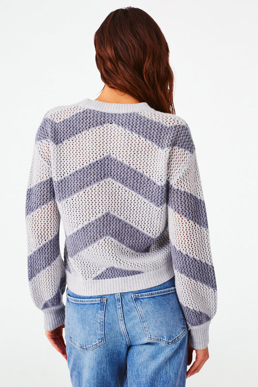 Roller Rabbit Grey Chevron Hadley Sweater