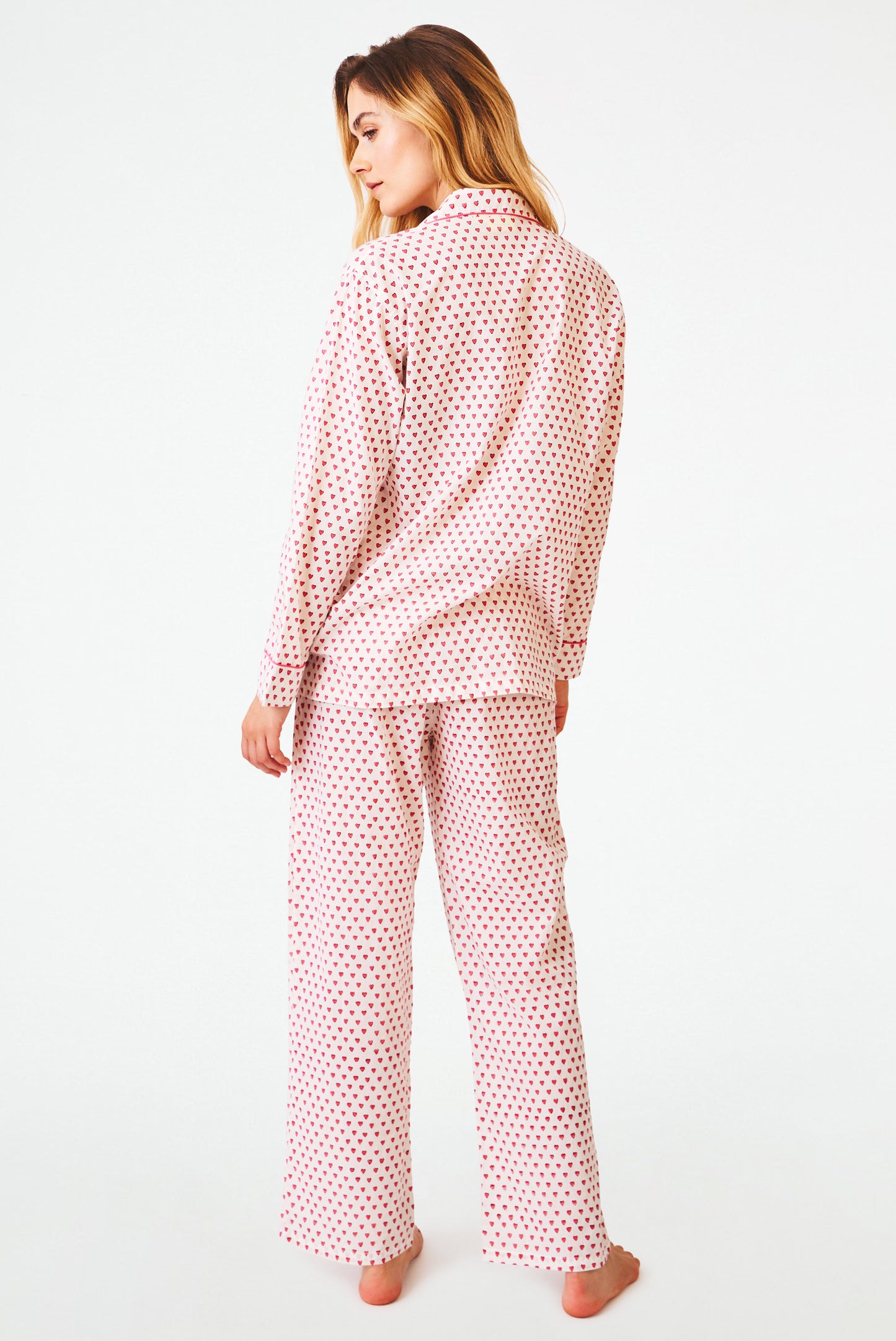 Roller Rabbit Womens Pink Hearts Loungewear