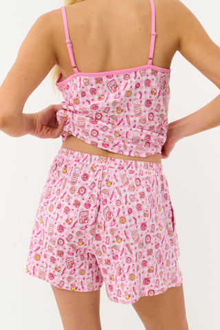 Roller Rabbit Pink Brunch Club Brooklyn Boxer