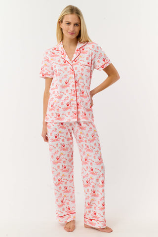 Roller Rabbit Red Surfing Santa Fiora Pajamas