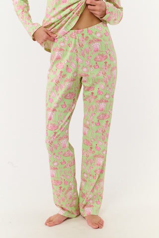 Roller Rabbit Green Party Toile Pajamas
