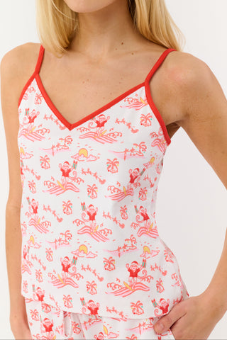 Roller Rabbit Red Surfing Santa Mischa Tank Set