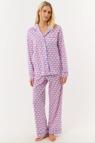 Hathi Heart Long Sleeve Polo Pajamas