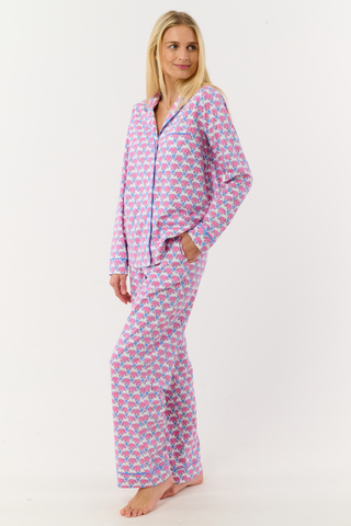 Hathi Heart Long Sleeve Polo Pajamas