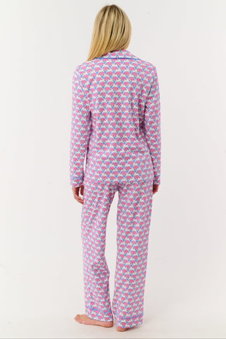 Hathi Heart Long Sleeve Polo Pajamas