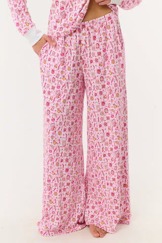 Roller Rabbit Pink Brunch Club Boden Pant