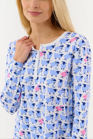 Roller Rabbit Blue Sammy The Sheep Pajamas