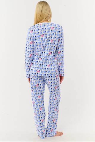 Roller Rabbit Blue Sammy The Sheep Pajamas