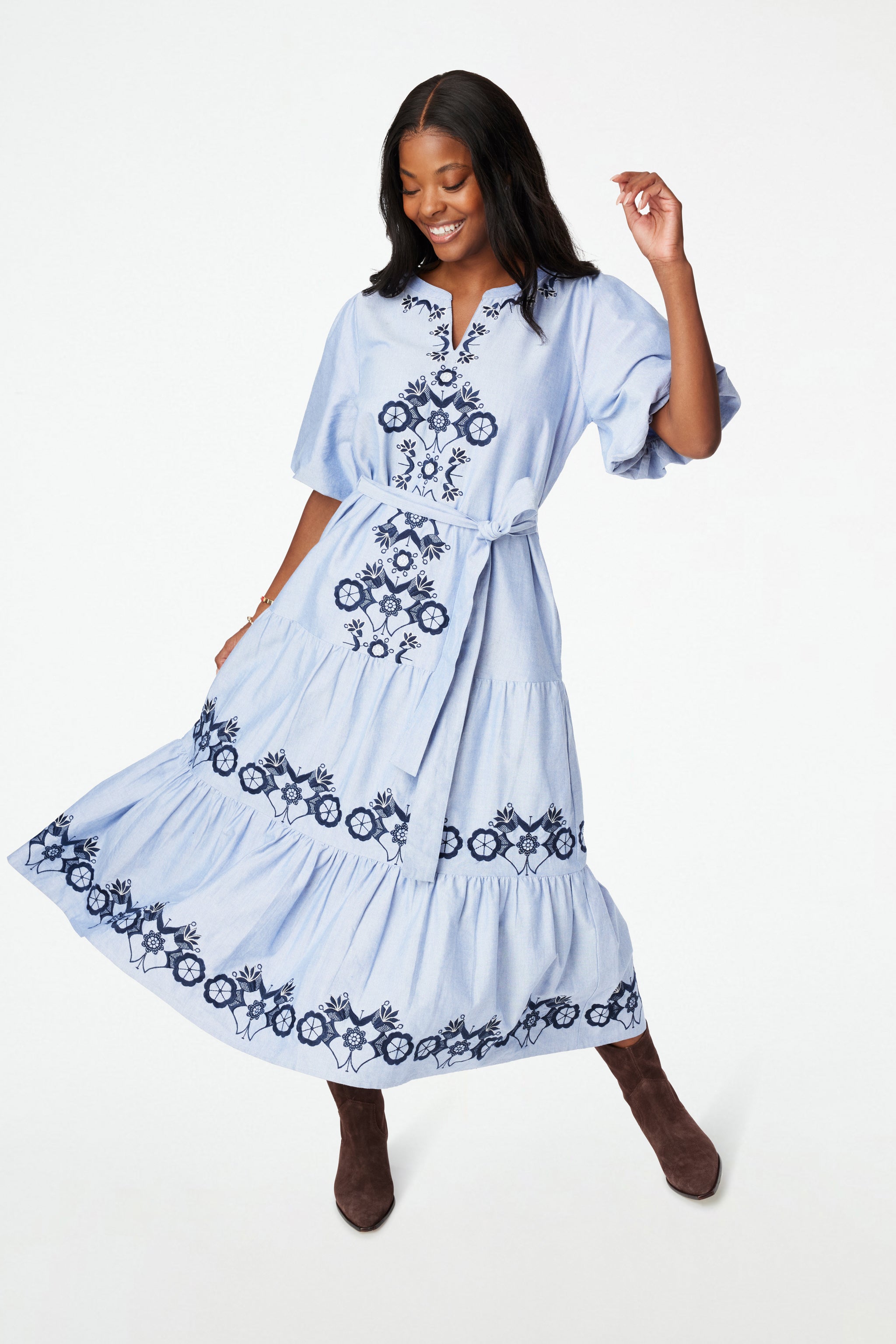 Wynona Embroidery Valonia Dress