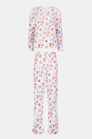 Roller Rabbit Pink Miami Monkey Pajamas