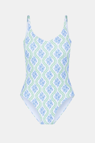 Roller Rabbit Green Zelda Floral Naia One Piece