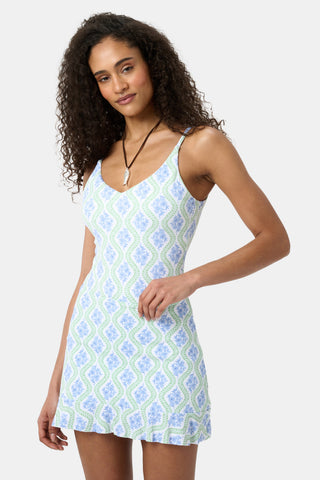 Roller Rabbit Green Zelda Floral Larissa Swim Skirt