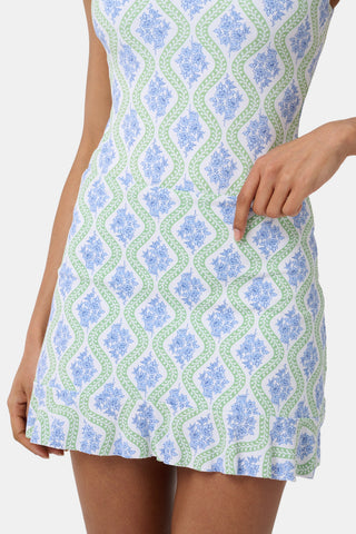 Roller Rabbit Green Zelda Floral Larissa Swim Skirt