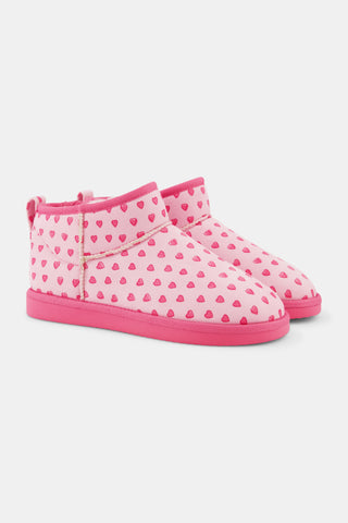 Hearts Fleece Boots