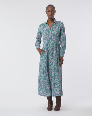 Roller Rabbit Olive Suzie Floral Ribbon Darla Dress