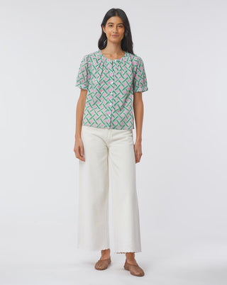 Roller Rabbit Pink Liana Dorian Top