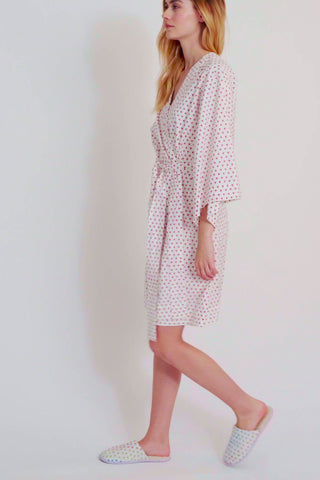Roller Rabbit Pink Hearts Kimono