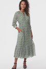 Roller Rabbit Green Olivia Ikat Imogen Dress