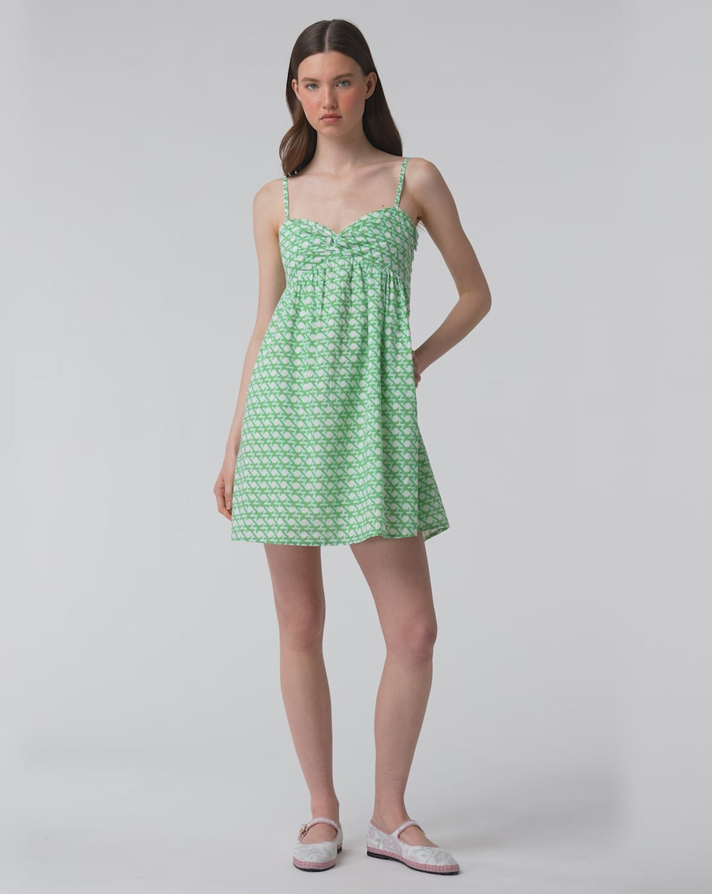 Roller Rabbit Green Cane Sofie Dress