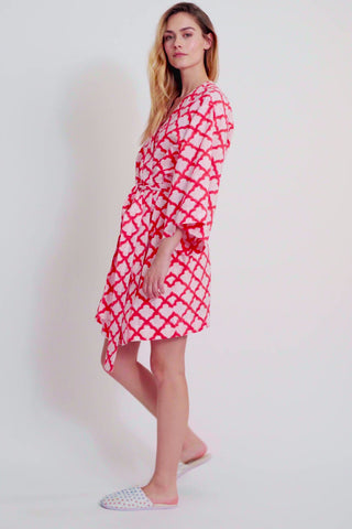 Roller Rabbit Red Jemina Kimono
