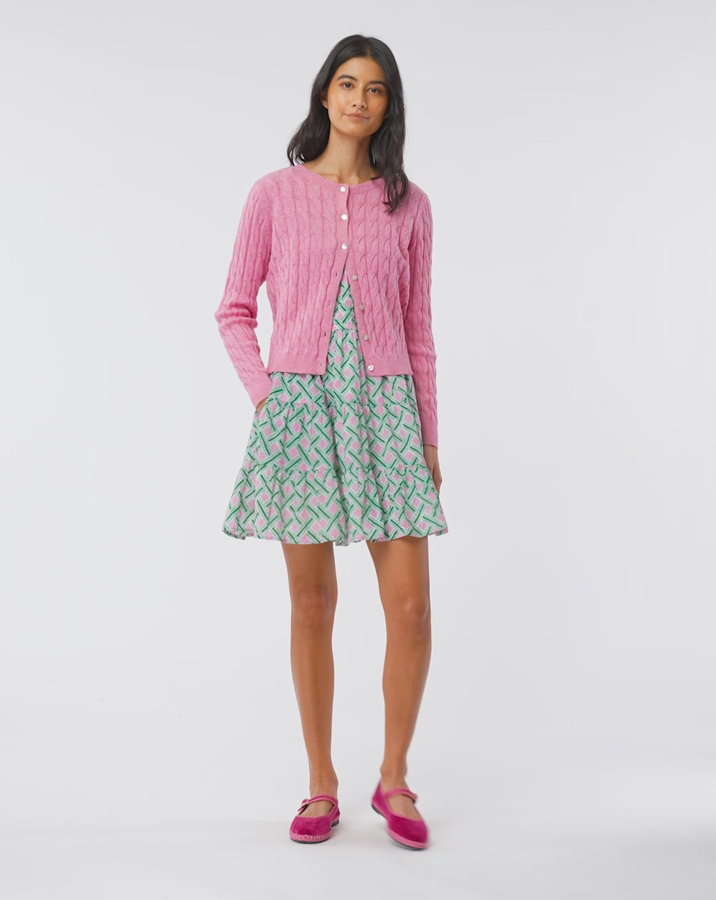 Roller Rabbit Pink Liana Pipette Dress