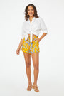 Roller Rabbit Yellow Adelaide Floral Laina Shorts