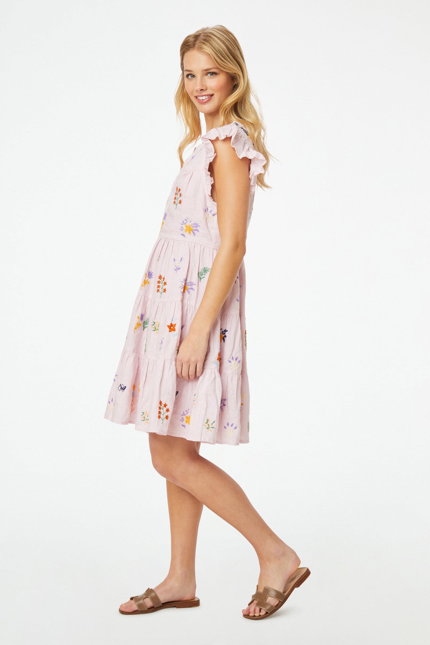 Roller Rabbit Lilac Afina Embroidery Pippa Dress