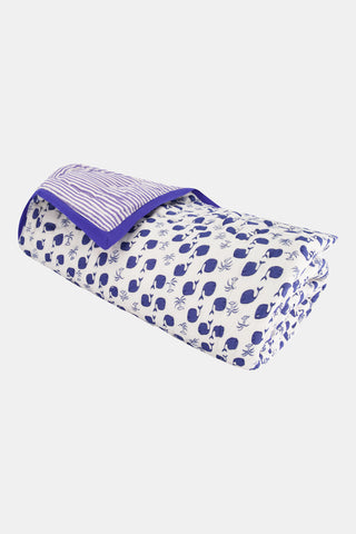 Roller Rabbit Blue Moby Baby Quilt