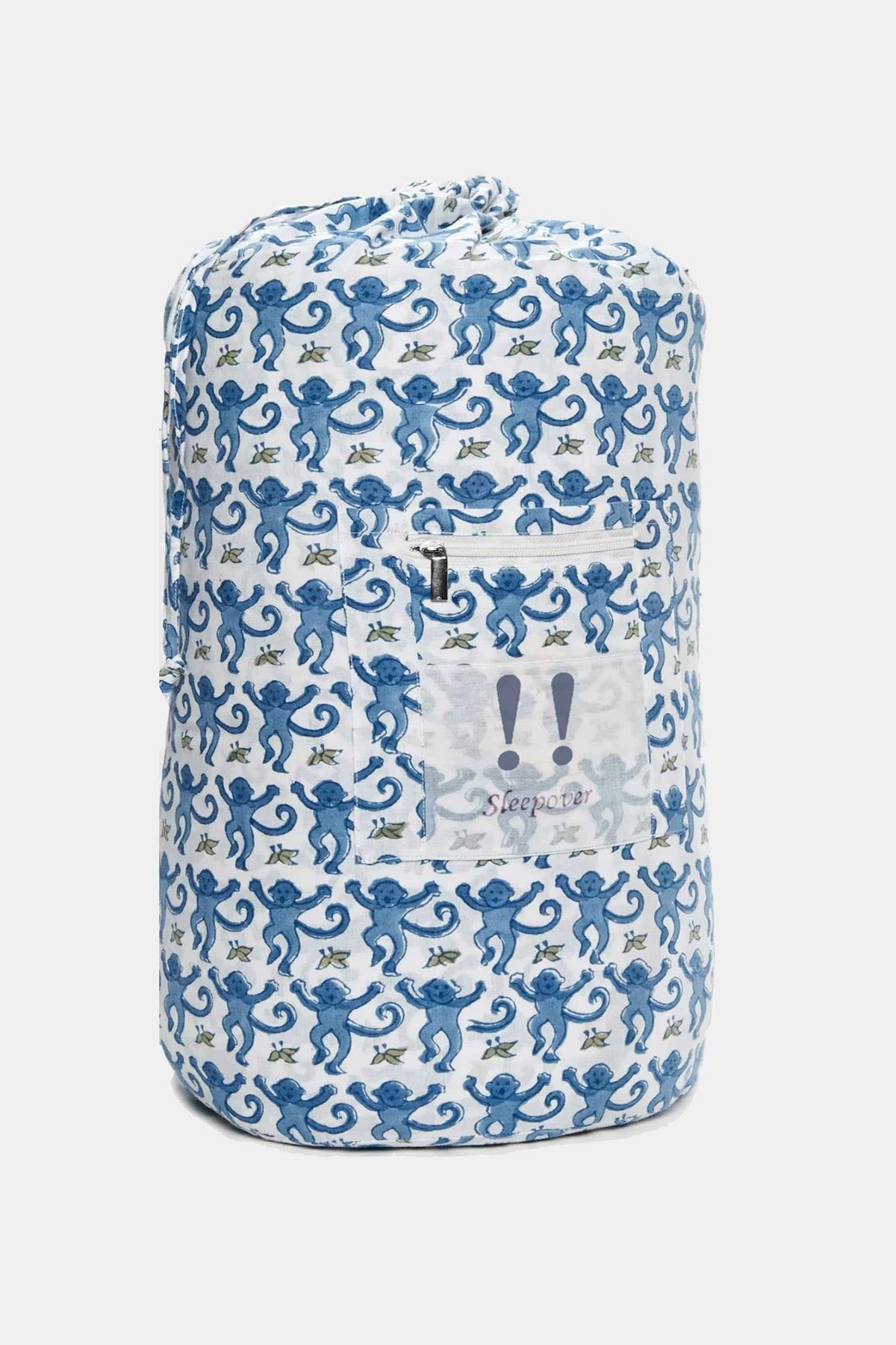 NWT Roberta Roller Rabbit Blue Monkey Quilted Backpack Blue Monkey Baby Quilt | Roller Rabbit main image 3