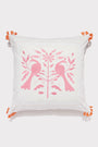 Roller Rabbit Pink Embroidered Animal Euro