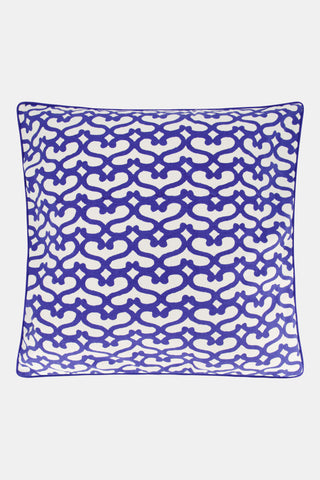 Roller Rabbit Blue Big Cata Decorative Pillow