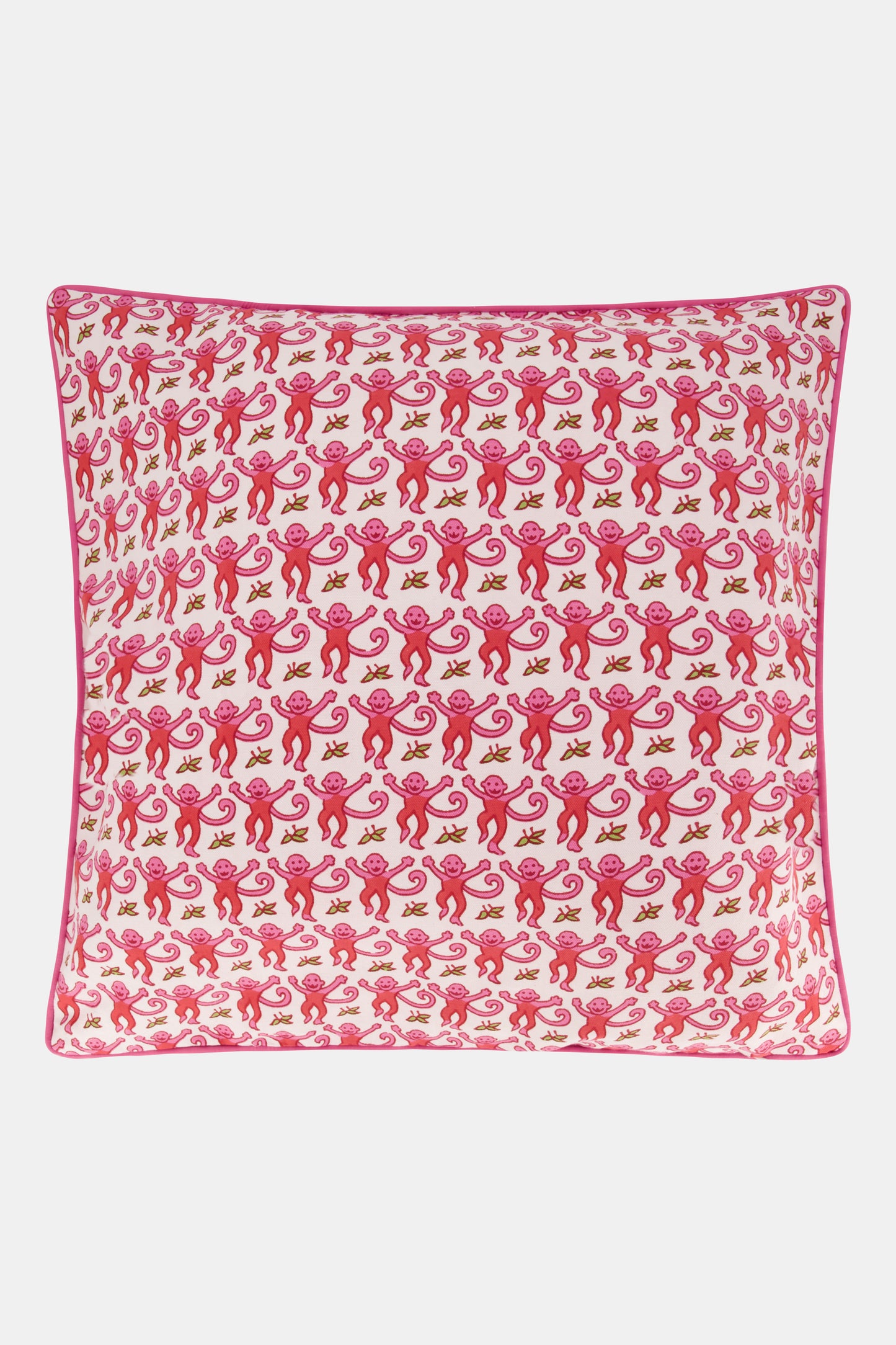 Roller Rabbit Pink Monkey Decorative Pillow
