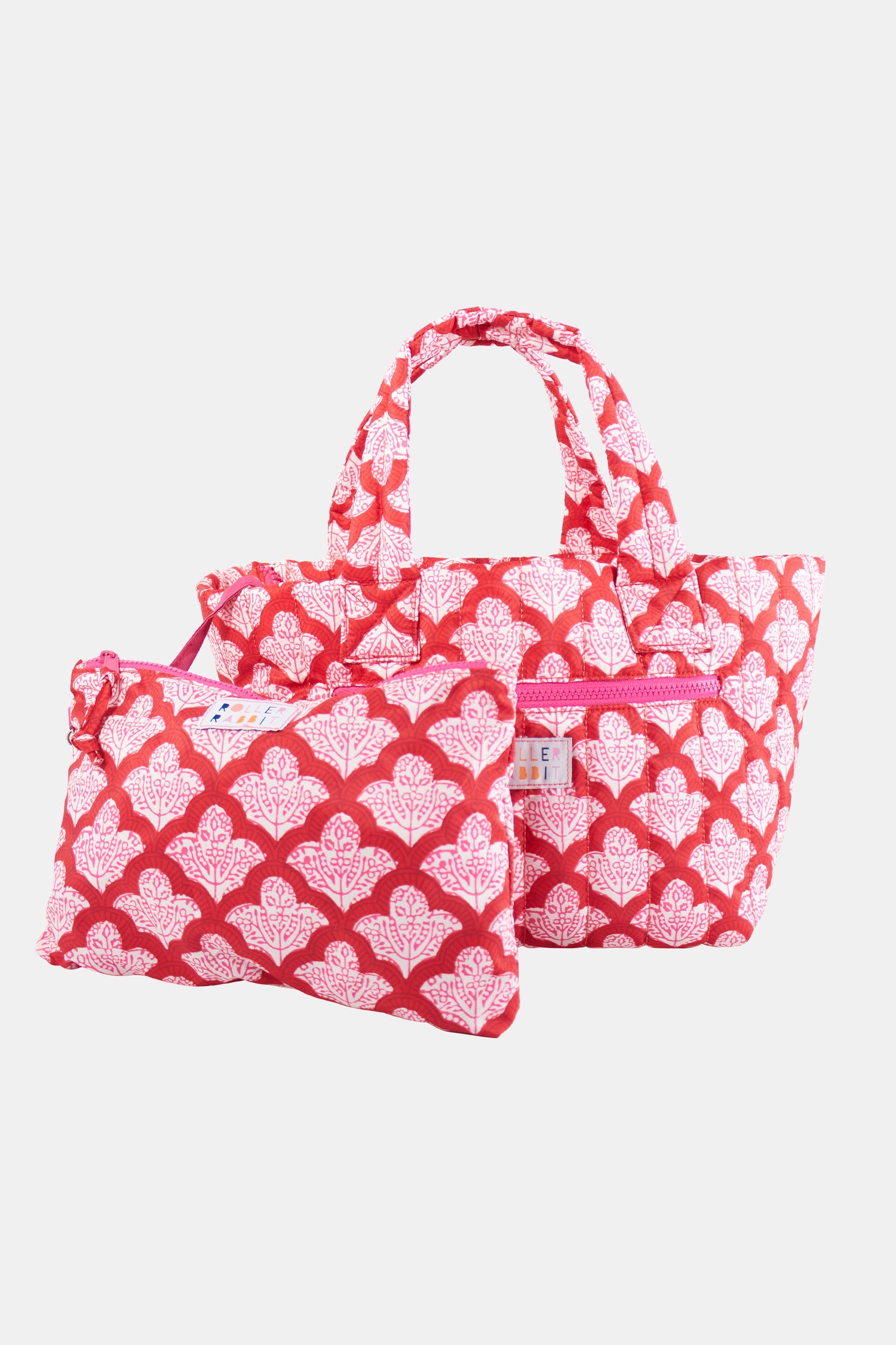 Roller Rabbit Jemina Quilted Nylon Tote
