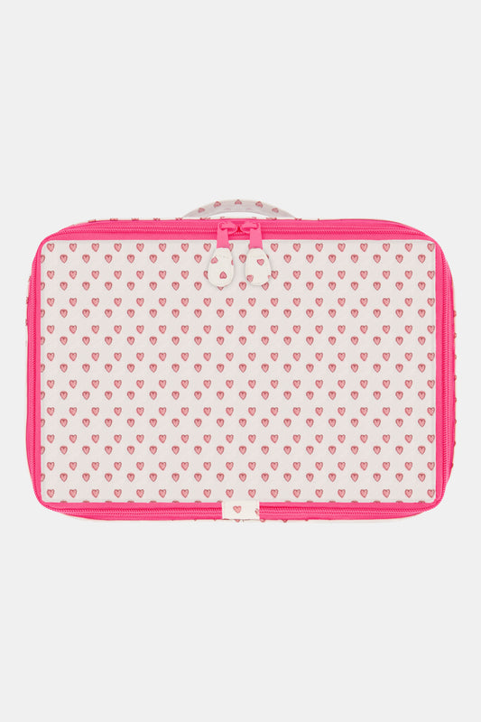 Roller Rabbit Pink Hearts Mini Suitcase