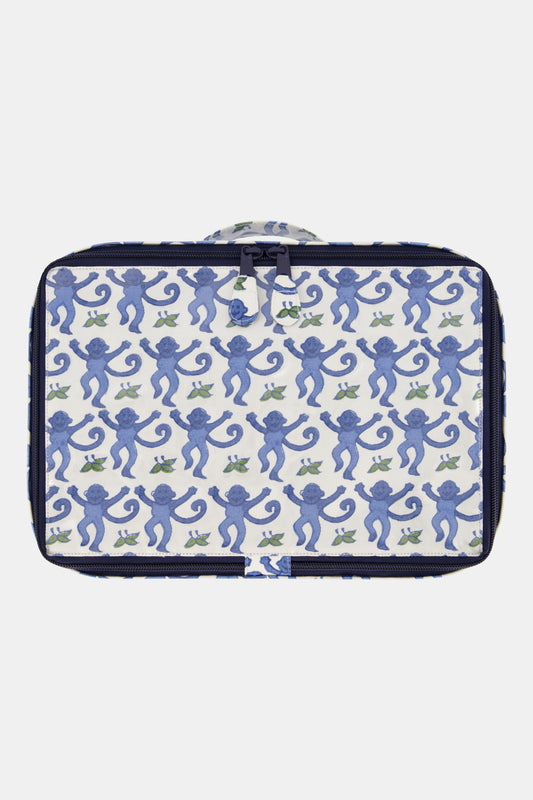 Roller Rabbit Blue Monkey Mini Suitcase 