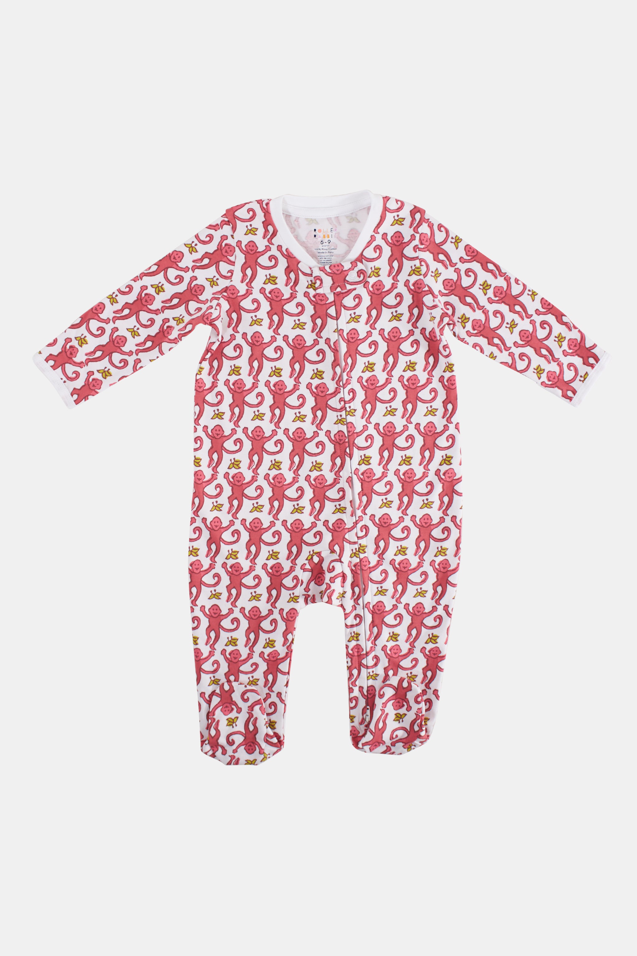 Miocotton Hand Smocked Zuzzel Footie, Pink