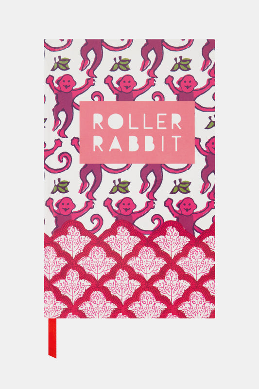 Roller Rabbit Pink Monkey Notebook